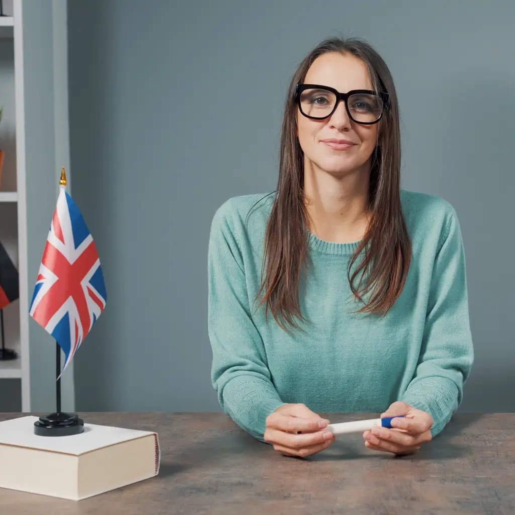Une professeure d'anglais Scol'Avenir souriante à Cattenom